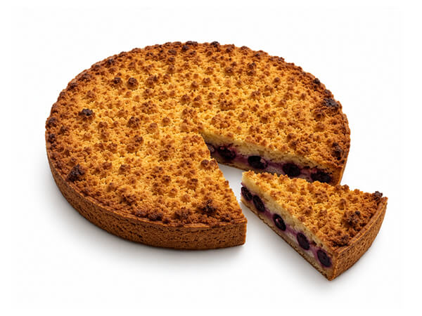 Cassis kruimel boterkoek